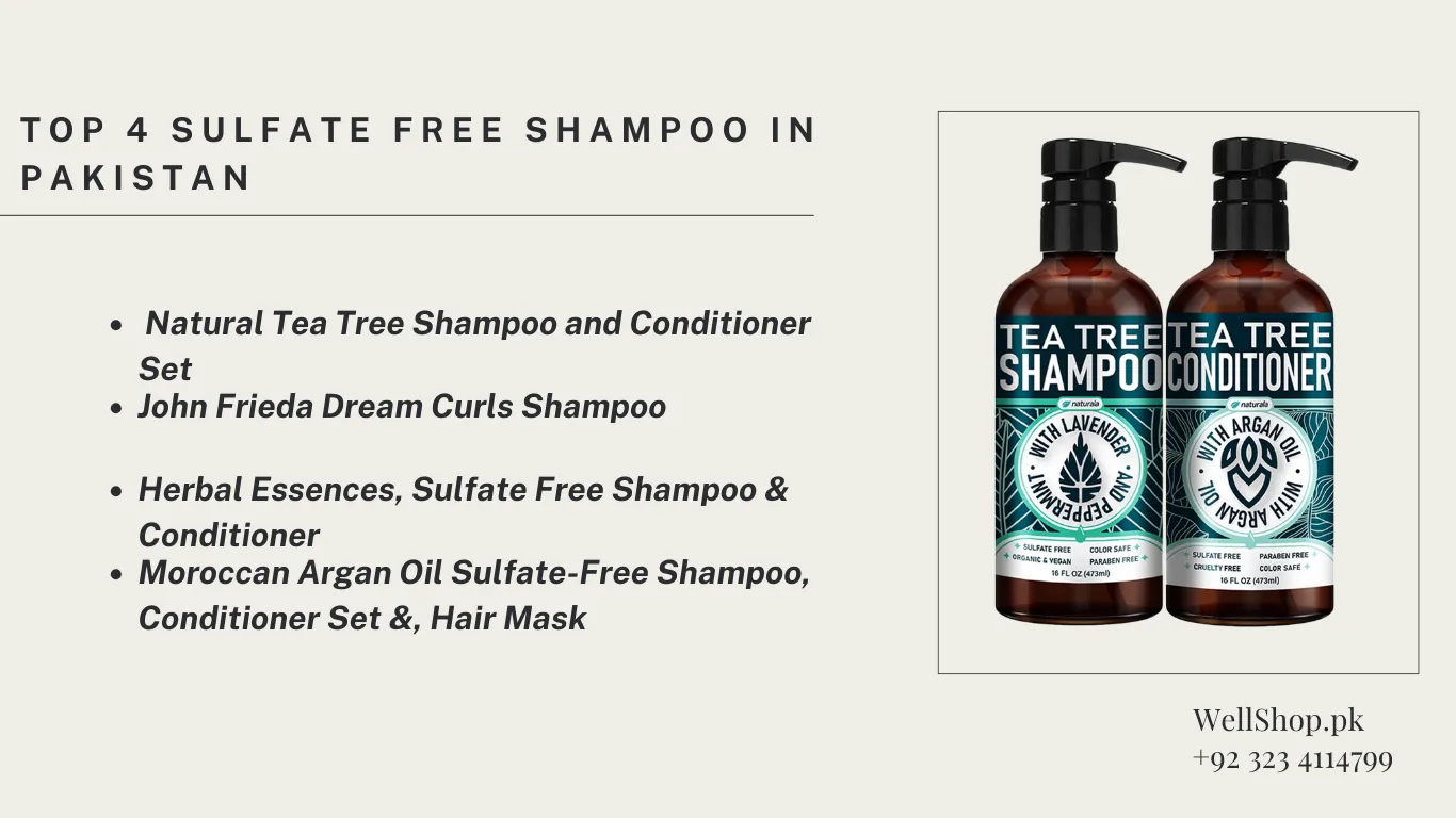 Top 4 Sulfate Free shampoo in Pakistan