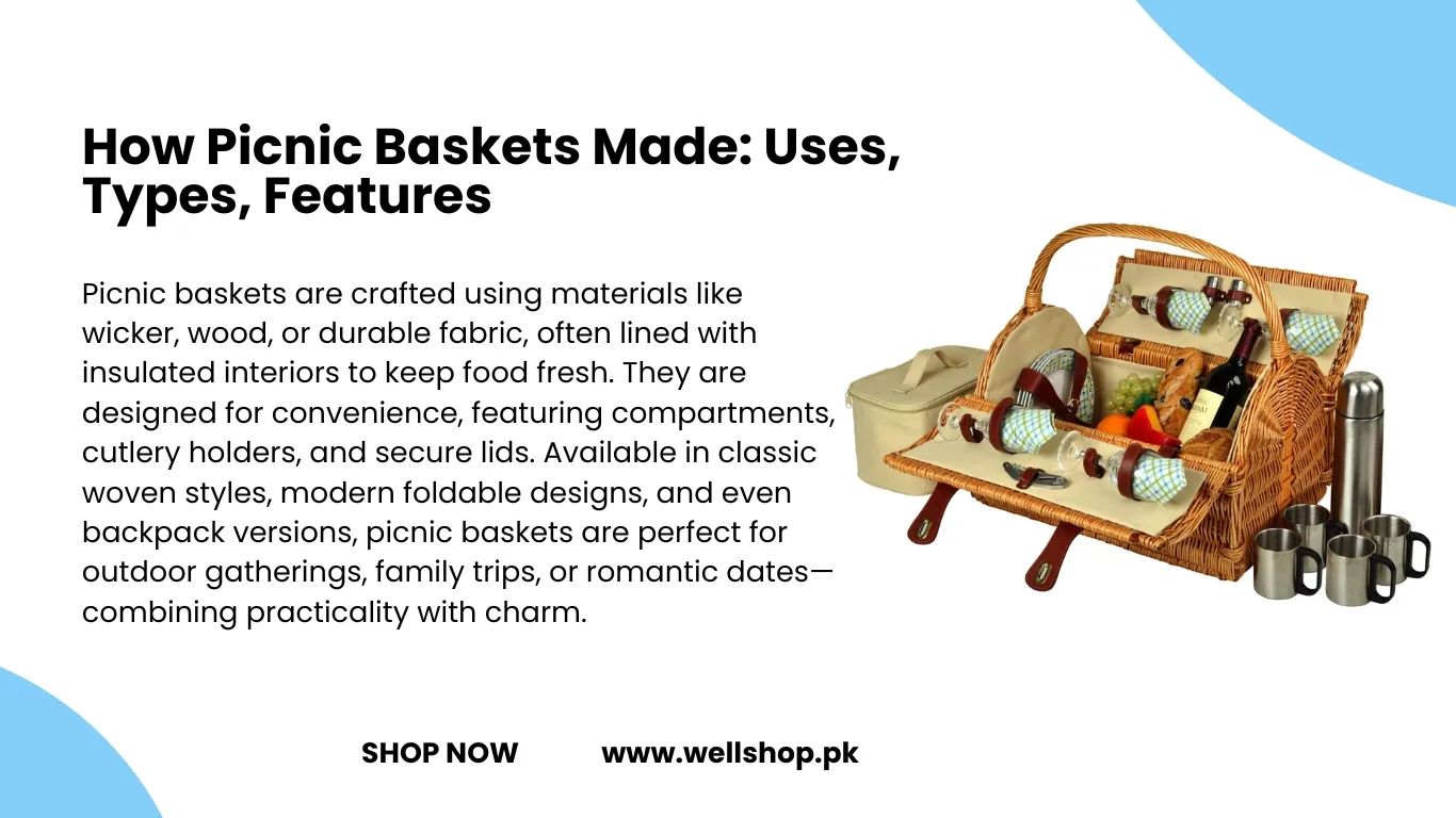 How Picnic Baskets Made: Uses, Types, Features