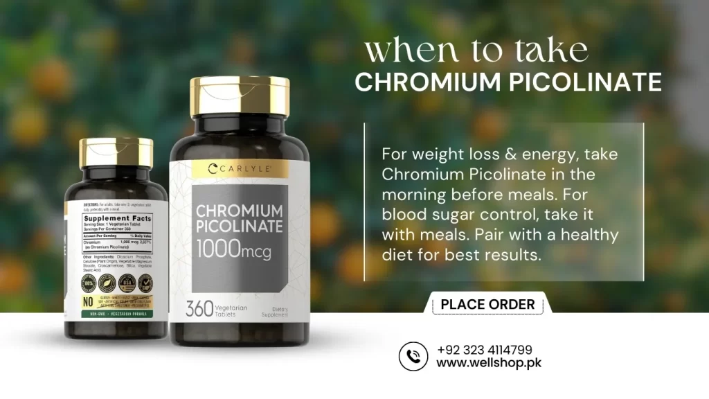 When to Take Chromium Picolinate