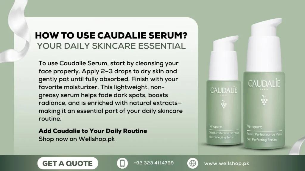 How to Use Caudalie Serum