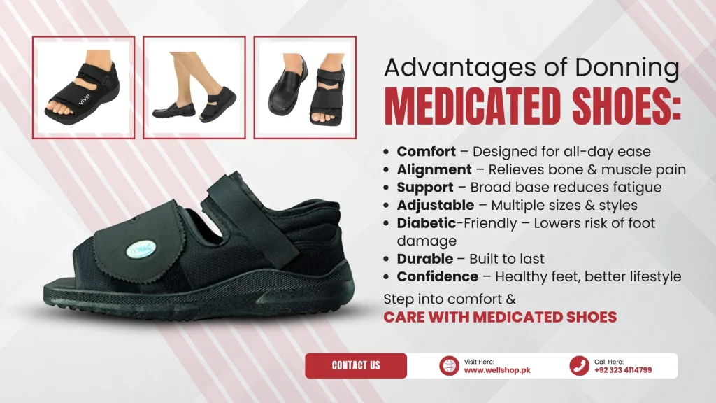 Advantages of Donning Medicated Shoes