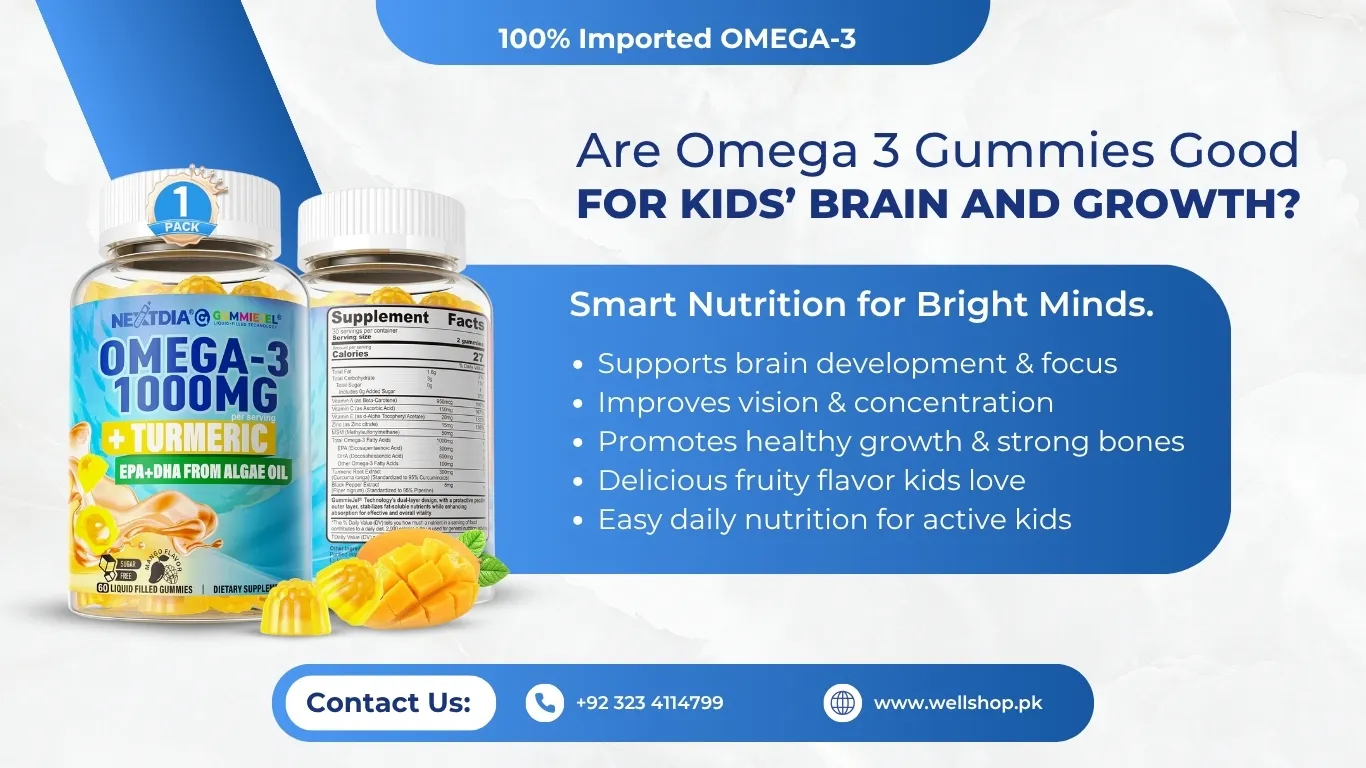 Are Omega 3 Gummies Good for Kids’ Brain and Growth?