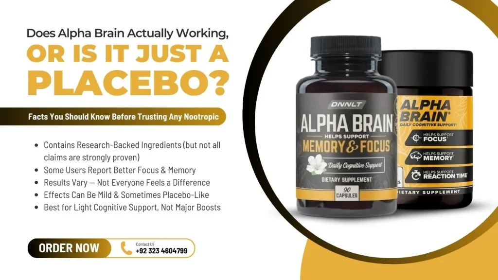 Does Alpha Brain Actually Working