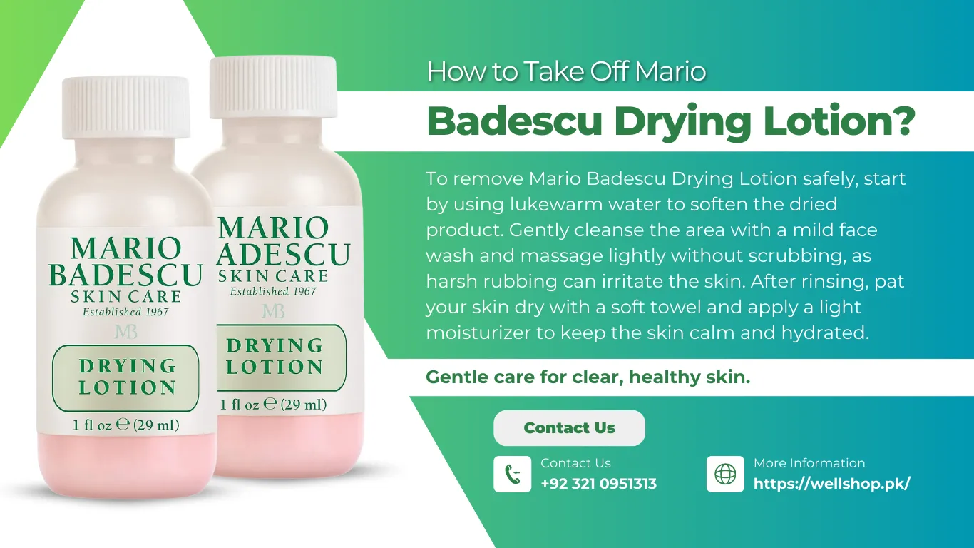How to Take Off Mario Badescu Drying Lotion? 