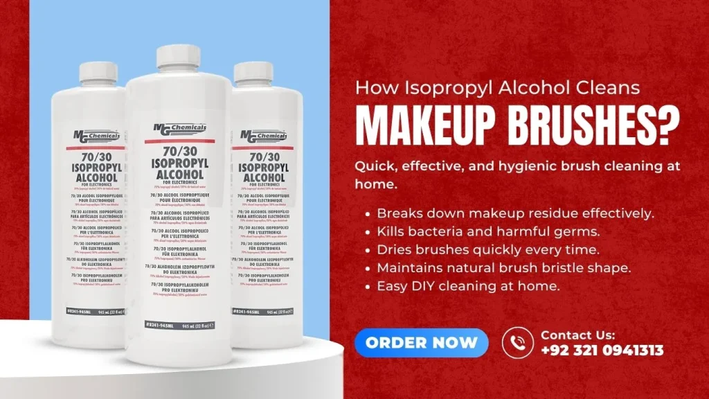 How Isopropyl Alcohol Cleans Makeup Brushes