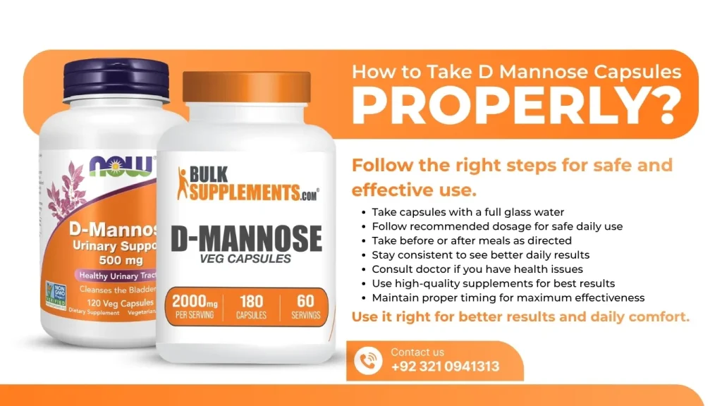 How To Take D Mannose Capsules Properly?