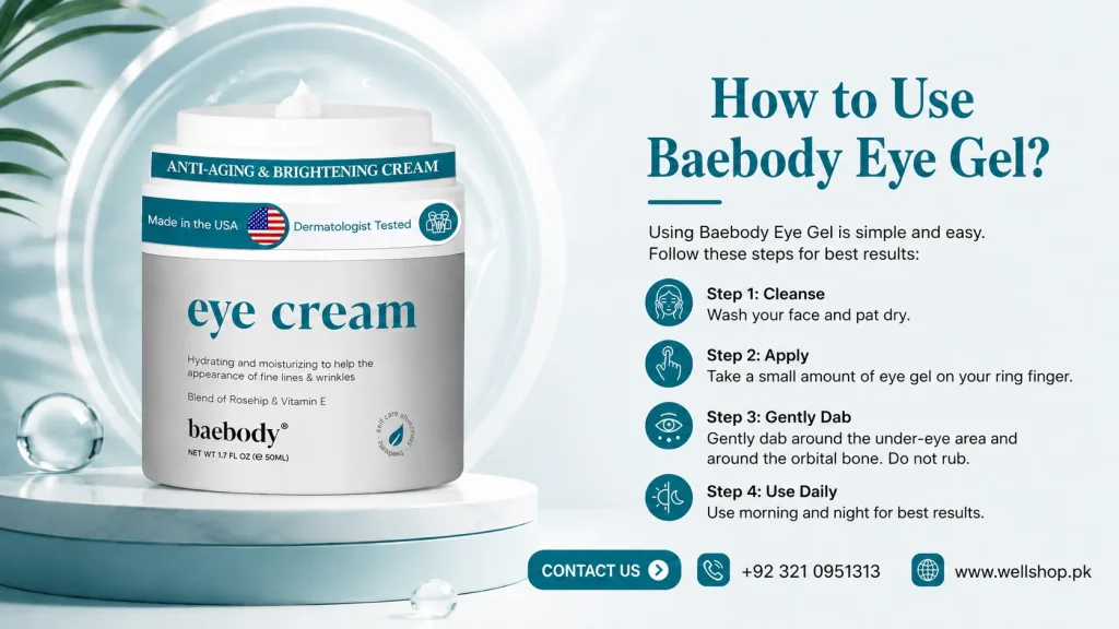 How to Use Baebody Eye Gel
