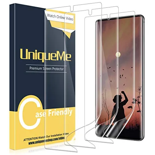 [2 Pack] UniqueMe Screen Protector For Samsung Galaxy Note 10 Plus/Samsung Galaxy Note 10+/Note 10 Plus 5G,TPU Clear Soft Film [ Case Friendly] Touch Sensitive