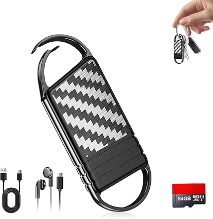 64GB 4800 Hours Voice Activated Recorder - Tallkcoder Dictaphone Recording Device MP3 Records with Playback, Digital Voice Recorder with AI Noise Reduction for Lectures Meetings Interviews Work