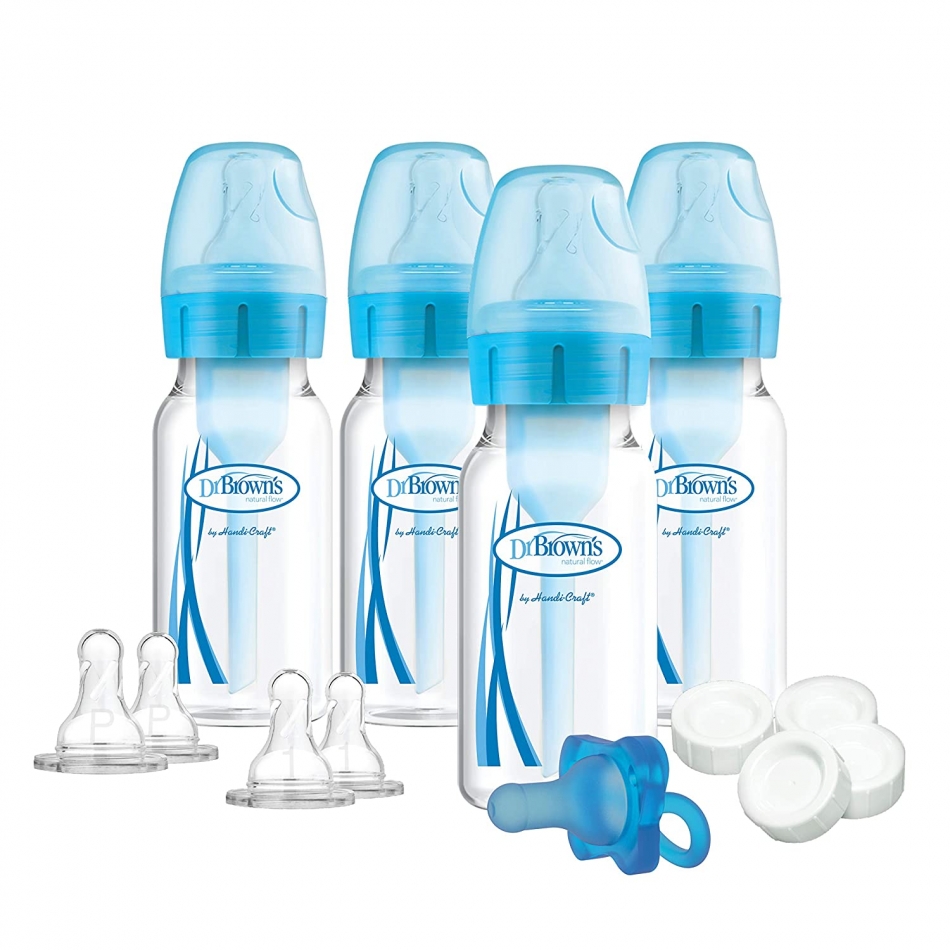  Dr. Brown's Options+ Slow Flow Bottle Set for Breastfed Baby
