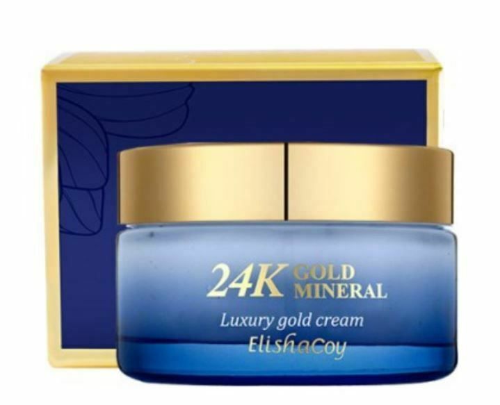 [ElishaCoy] 24K Gold Mineral Cream 50g / Sweet Korea Cosmetic SweetCorea / (UL3)