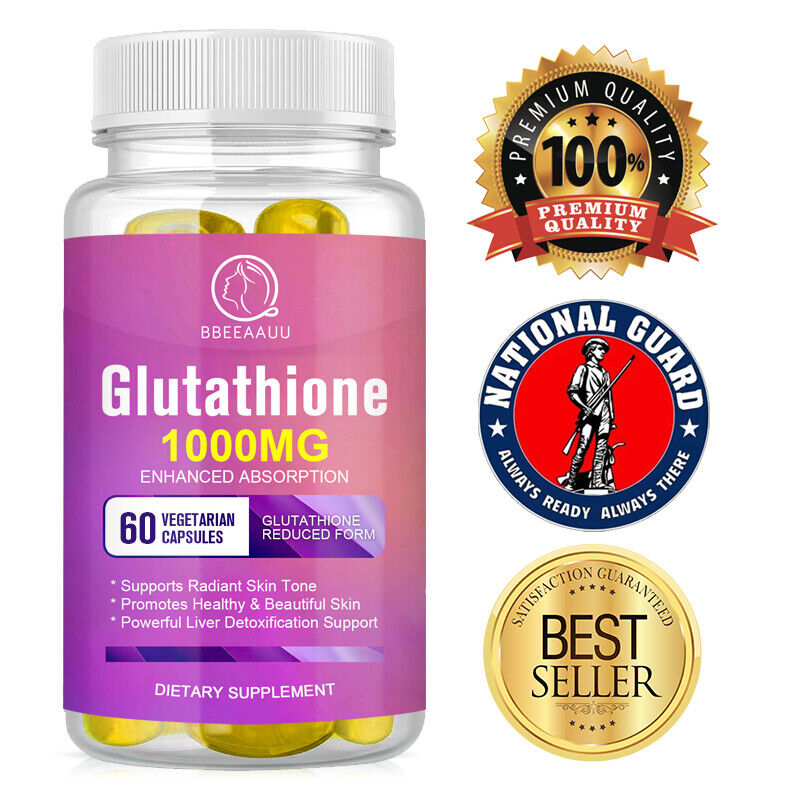 1000MG ANTI-AGING ENHANCED GLUTATHIONE SKIN LIGHTENING,WHITENING CAPSULES PILLS