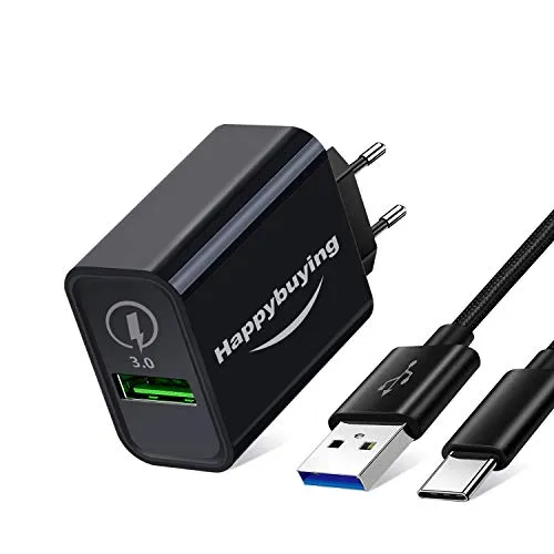 18W Fast Charger Adapter for LG Velvet 5G,Stylo 7 6 5 4,K92 Wing 5G,K51 Q70,V60 G8 G8X G7 V40 V35 Thinq,Reflect,Harmony 4,V50,G6,Quick Charge 3.0 Travel Rapid Wall Plug/Charging Block+6FT USB C Cable