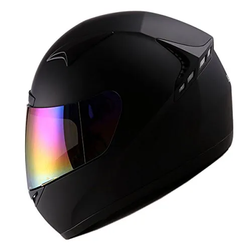 1STORM Motorcycle Bike Full FACE Helmet Booster MATT Black: M (57-58 CM,22.4/22.8 Inch)