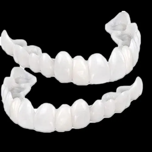 2 pcs Teeth Veneers Instant Veneers Dentures for Men and Women Perfect Teeth Braces and Whitening Replacement No Pain No Shot No Drilling Fixs Smile in Minutes