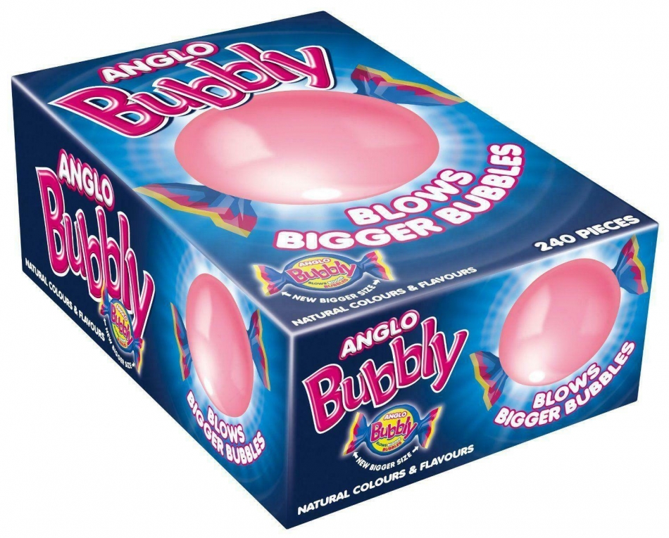 240 ANGLO BUBBLY - Full Box Of Bubble Gum