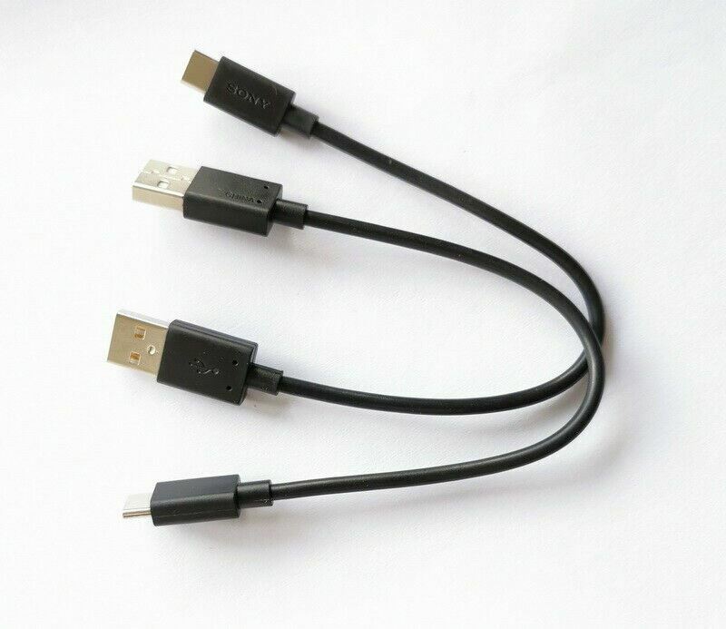 2pcs USB Charger Cable Cord for Sony WF-1000XM3 XM2 WF-SP900 WH-CH510 Headphones