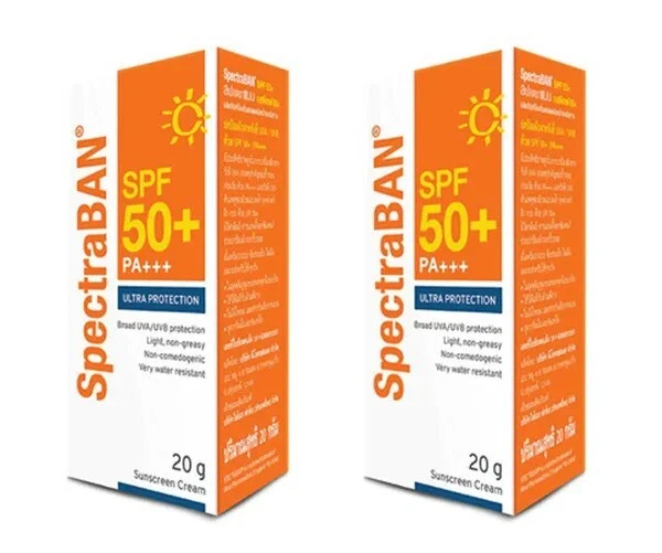 2x Stiefel SpectraBAN SUNSCREEN CREAM Super Protection ANTI UVA-UVB SPF50 PA 20g