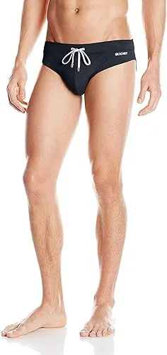 2(X)IST Men's Rio Solid Swim Brief, Salsa Red, Large