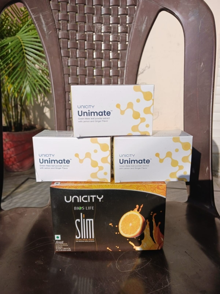 3X Unimate Yerba Mate Supplement LEMON GINGER & 1X Unicity 