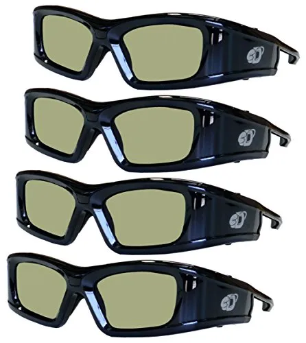 4 Pack eDimensional Rechargeable 3D Glasses Compatible with Samsung 2011-16 Bluetooth 3D TVâs