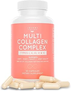 5-in-1 Multi Collagen Capsules (Type I, II, III, V + X) for Skin, Hair, Nails & Joint Health