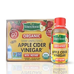 (6 bottles/2oz each) White House Organic Apple Cider Vinegar ON-THE-GO (Pack of 3)