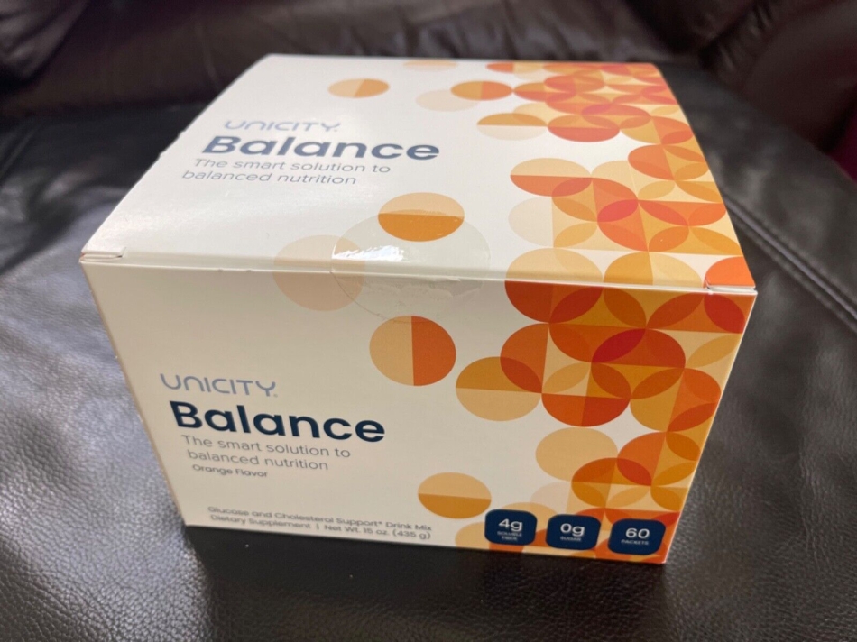 60 Packets Unicity Balance Glucose & Cholesterol Support Drink Mix