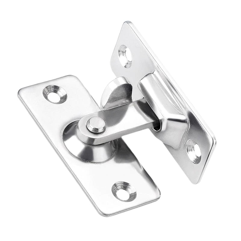 90 Degree Solid Door Latch Bolt 304 Stainless Steel Lock Sliding Door Right Angle Buckle 304 Stainless Steel 90 Degree Latch