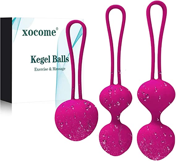 ABSOK Kegel Ball Kit Massager Benwa Ball for Female Pelvic Floor Exercise Kegel Exercise Weightlifting Kit Suggested for Bladder Control