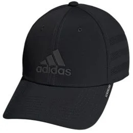 adidas Gameday Stretch Fit Structured Cap,Black,S/M