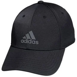 adidas mens Decision 2 Structured Adjustable Cap, Black/Onix Grey, One Size