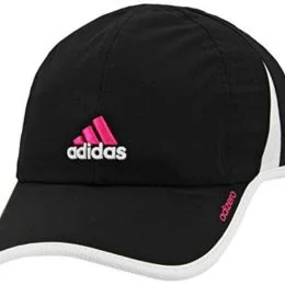 adidas Women's Adizero II Cap, Black/Shock Pink/White, ONE SIZE