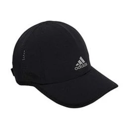 adidas Women's Superlite 2 Relaxed Adjustable Performance Cap, Black/Silver Reflective, One Size