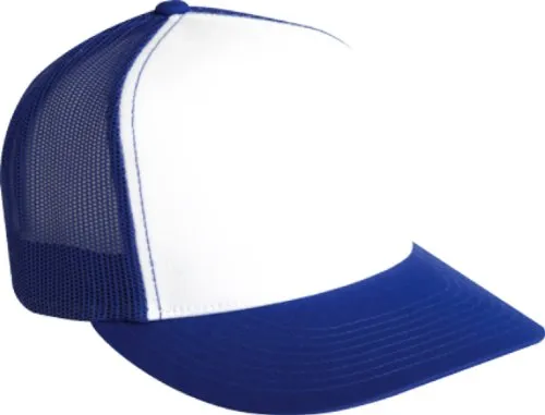 Adjustable Snapback Classic Trucker Hat by FlexFit #6006 (Royal/White/Royal)