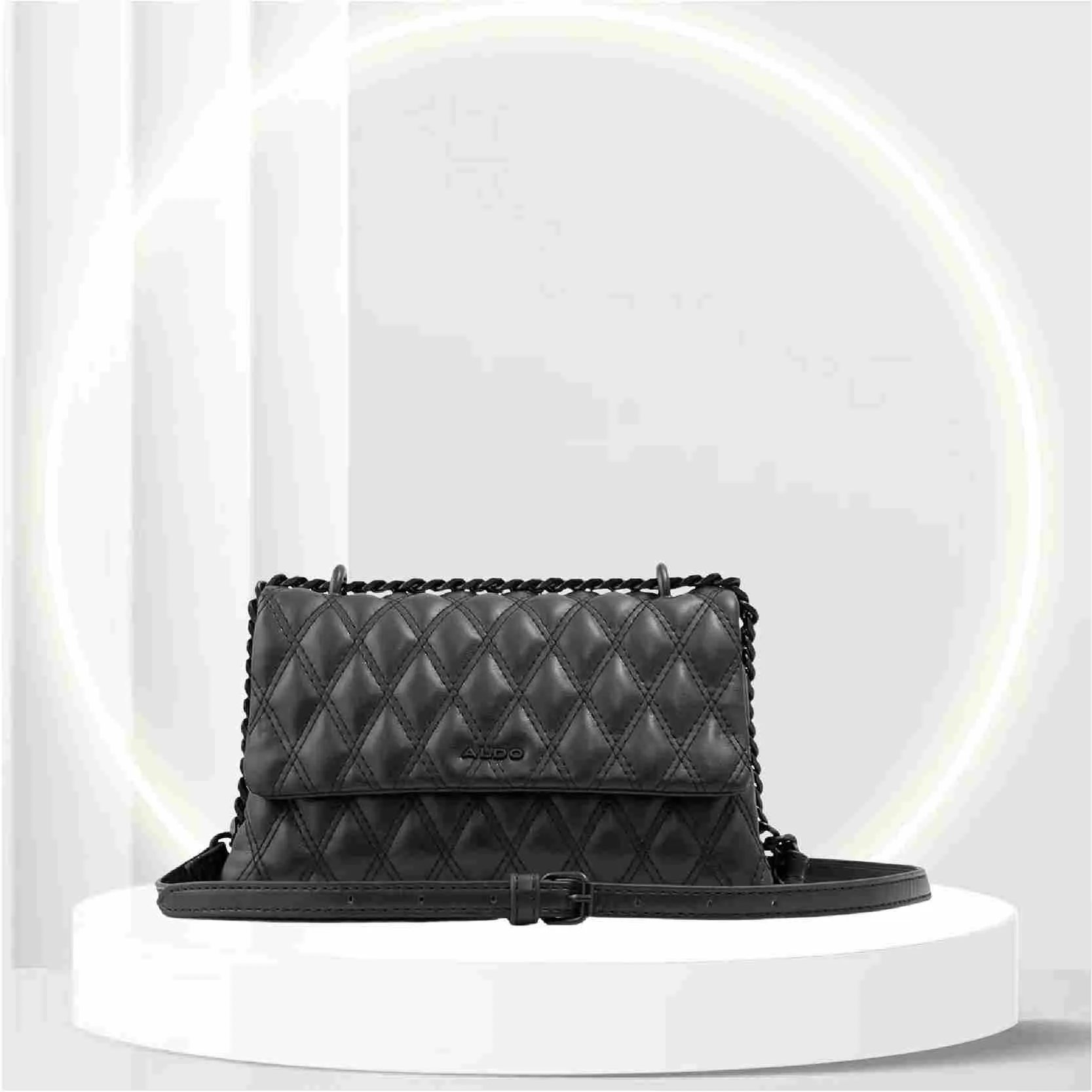 ALDO womens ALDO Women s Ralissi Cross body Bags, Black/Black, Small US