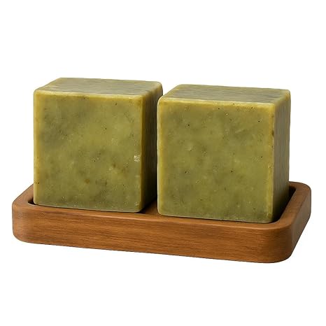 Aleppo Soap 2-Pack (6 oz Each) 20% Laurel & 80% Olive Oil Gift Ready Natural Soap in Premium Box Handmade, Vegan, Organic Skincare for Face & Body