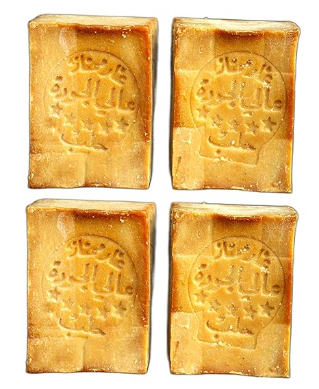 Aleppo Soap (4 Pack - 7 oz each)%20 Laurel Oil,%80 Olive Oil, Traditional Production, Natural - Vegan â Handmade