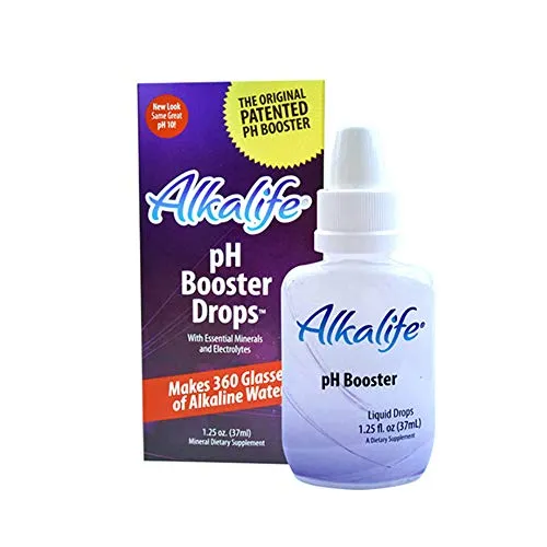 Alkalife pH Booster Drops | The First Patented Alkaline Water Booster to Neutralize Acid & Balance pH for Immune Support, Peak Performance, Detox, Overall Wellness, and Reduced Inflammation â 1.25oz