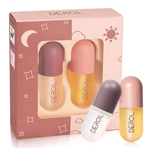 alkcam lip plumper,Natural Plumping And Lip Care Serum,Plumping Lip Enhancer,Beautiful Plumping,Moisturizing And Reducing Fine Lines,Day And Night 2 Count (Pack of 1)