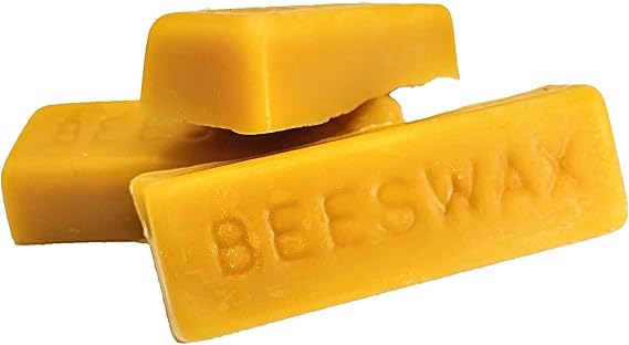 All Natural Food Grade Beeswax is Excellent for Polishing, Sealing, Cleaning Wood, Leather and Other Surfaces; 100% American Sourced; Made in USA (1 oz 3 pack)