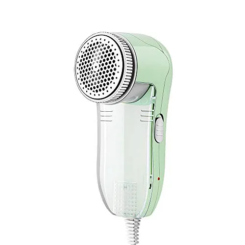 Allisable Fabric Shaver and Lint Remover, Sweater Shaver Defuzzer with Replaceable Stainless Steel Blades, AC Plug and Play