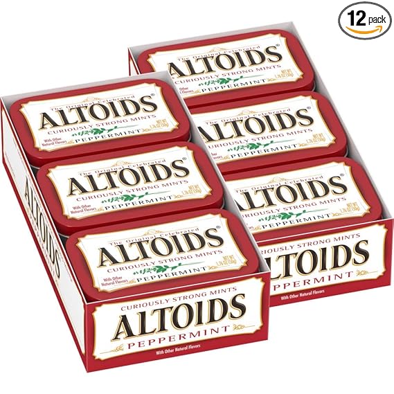 Altoids Classic Peppermint Breath Mints, 1.76 Ounce (Pack of 12)