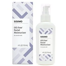 Amazon Brand - Solimo Oil-free Facial Moisturizer for Sensitive Skin, 4 Fluid Ounce, 1 pack