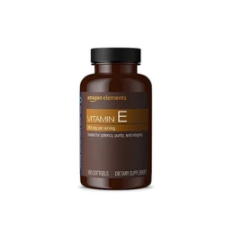 Amazon Elements Vitamin E, 400 IU, 100 Softgels, more than a 3 month supply (Packaging may vary)
