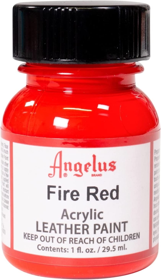 Angelus Acrylic Leather Paint 1 oz Fire Red
