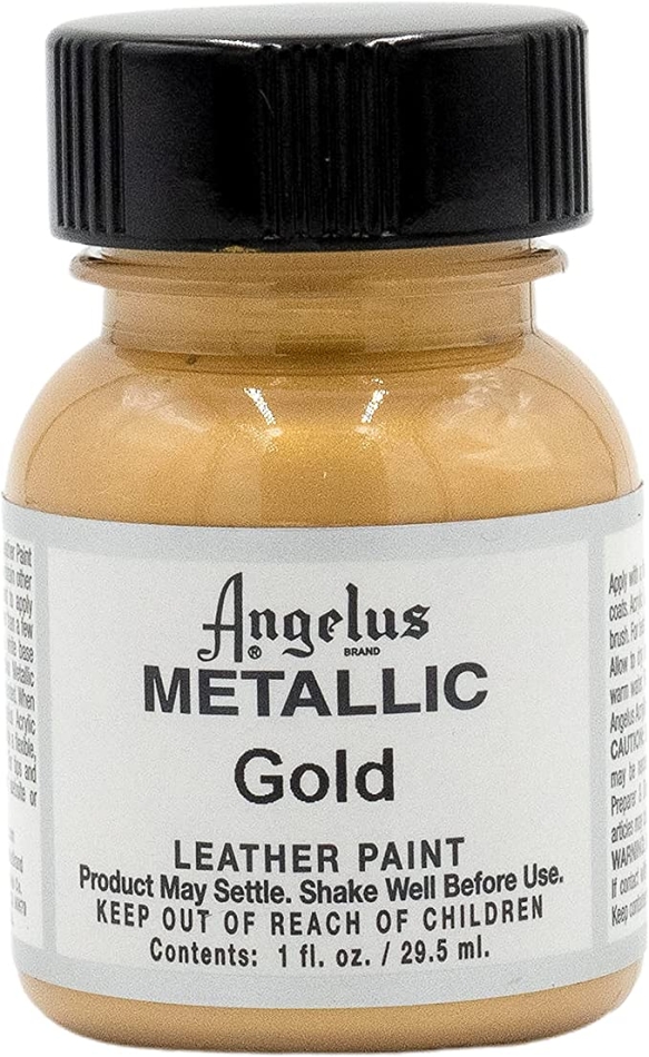 Angelus Metallic-1 oz Leather Paint, Gold
