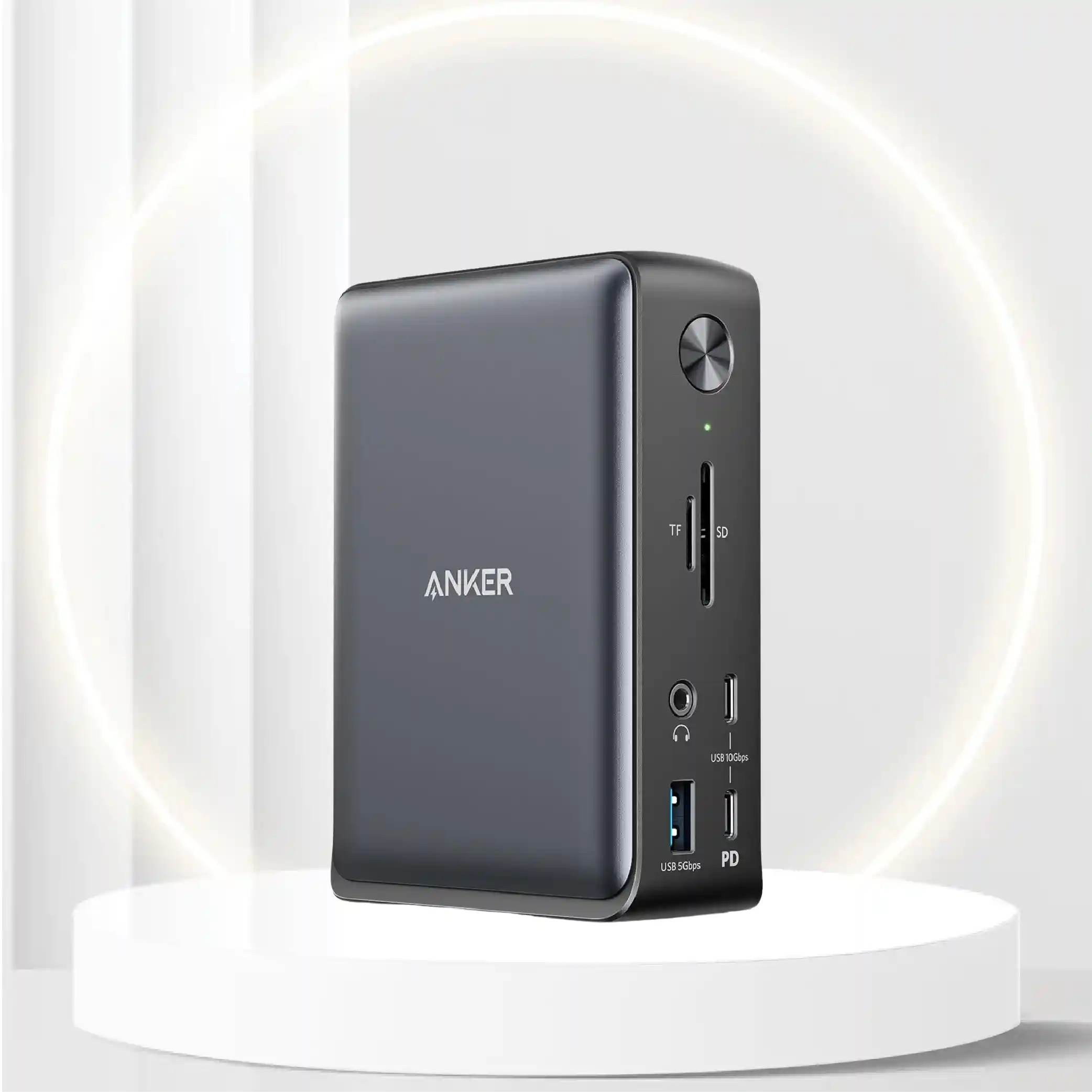 Anker Docking Station, PowerExpand 13-in-1 USB-C Dock for USB-C Laptops, 85W Charging for Laptop, 18W Charging for Phone, 4K HDMI, 1Gbps Ethernet, Audio, USB-A Gen 1, USB-C Gen 2, SD 3.0