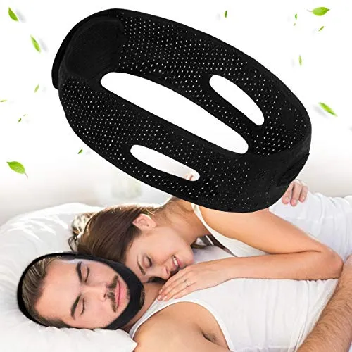 Anti Snoring Chin Strap for Men and Women, Anti Snoring Devices Ajustable Stop Snoring Solution, Snore Stopper Chin Straps Snore Reducing Snore Relief Sleep AIDS for Snoring Sleeping Mouth Breather