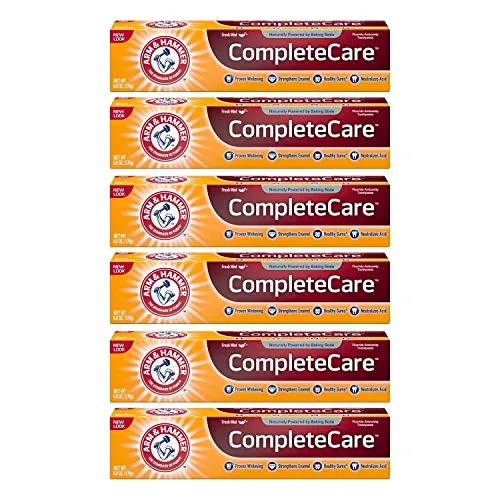 ARM & HAMMER Complete Care Fluoride Anticavity Toothpaste, Fresh Mint 6 oz (Pack of 6)